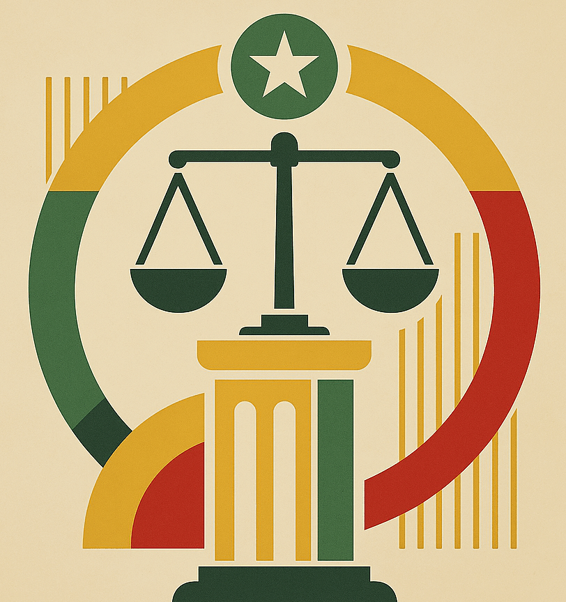 Illustration stylisĂ©e de balance de justice â logo Formel